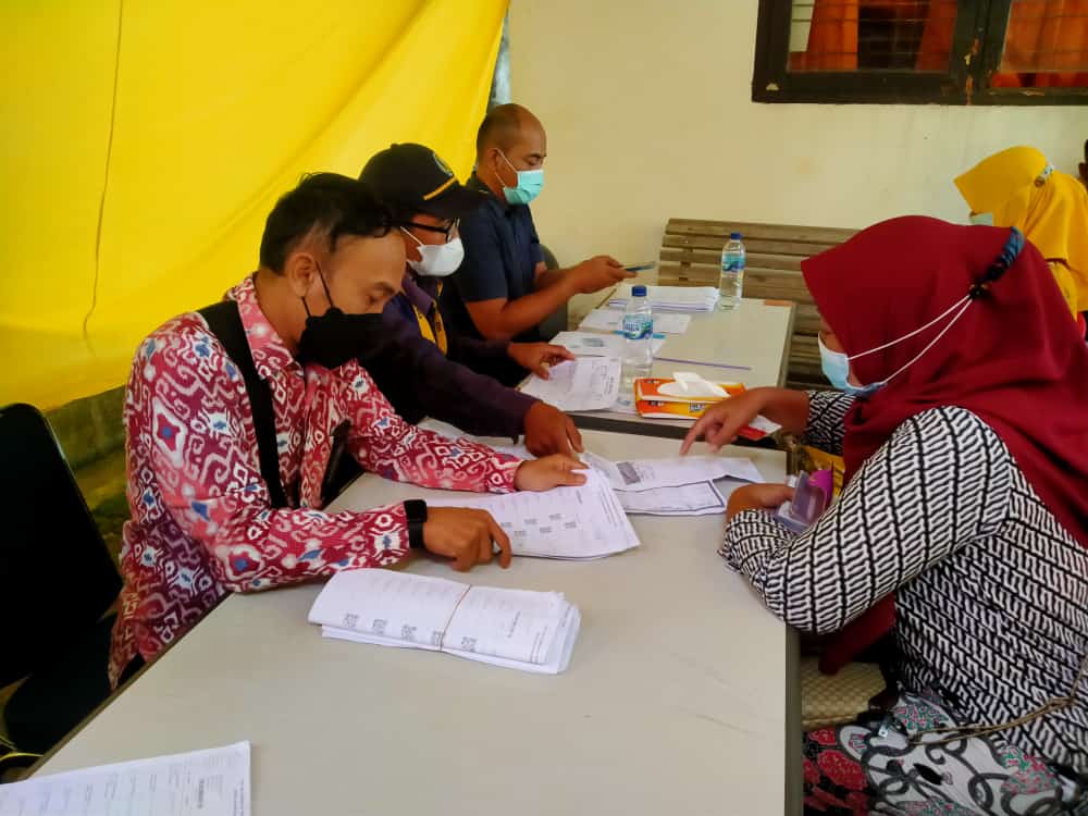 Penyaluran di Pos Rimbo Bujang